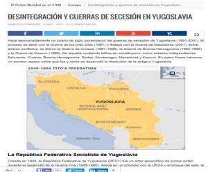 Imagen El Orden Mundial Secesión de Yugoslavia